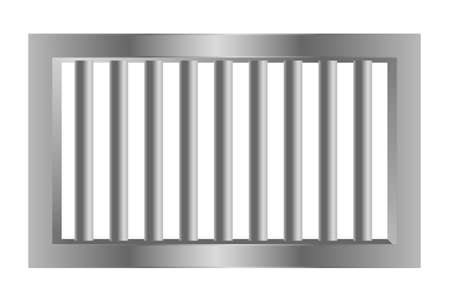 jail prision steel bars made with metalのイラスト素材