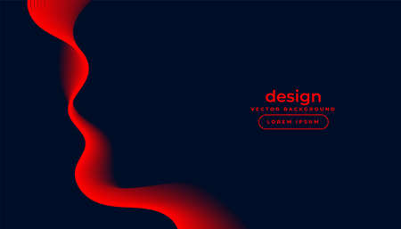 dark blue background with red wavy linesのイラスト素材