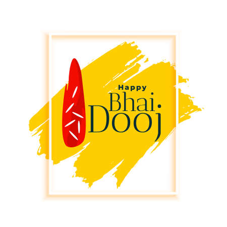 Bhai dooj indian celebration background design card vectorのイラスト素材