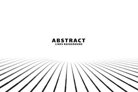 lines background in perspective going to horizonのイラスト素材