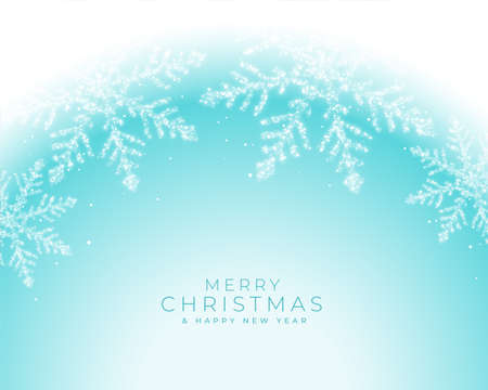 beautiful winter frozen snowflakes christmas greeting designのイラスト素材