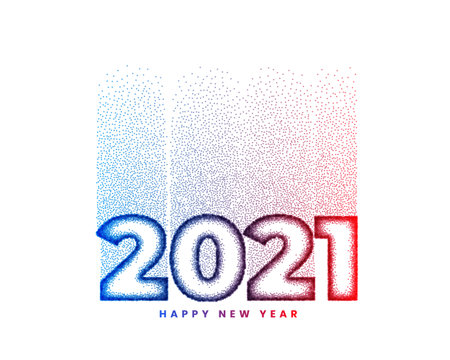 abstract 2021 new year background made with particlesのイラスト素材