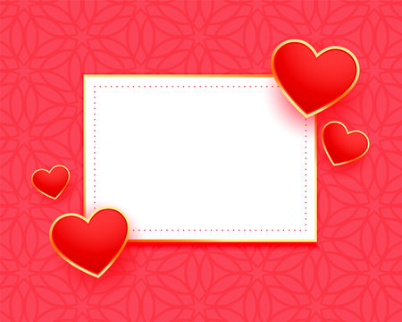 elegant red hearts frame with text spaceのイラスト素材