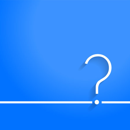 minimal question mark background for help and support page