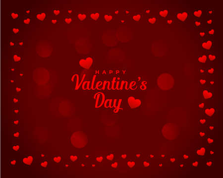 valentines day hearts frame romatic card designのイラスト素材