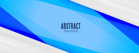 business presentation banner design in blue colorのイラスト素材