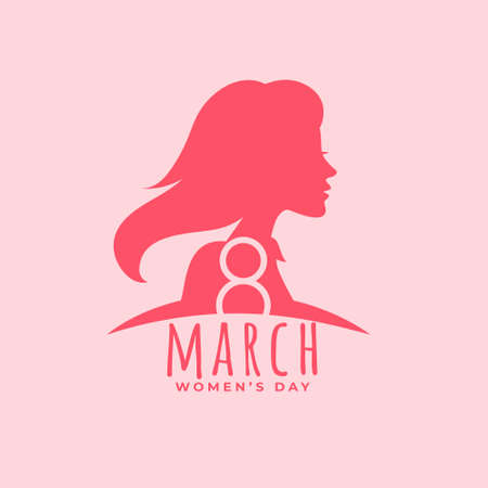 happy women's day poster design in flat styleのイラスト素材