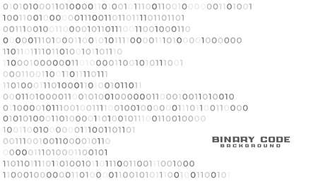 binary code network technology white background designのイラスト素材