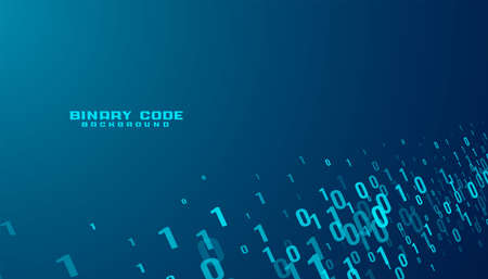 binary code numbers data stream technology backgroundのイラスト素材