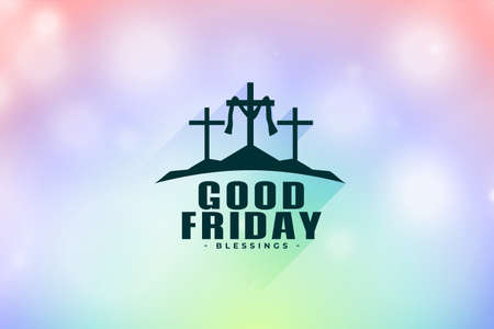 religious good friday illustration with crossesのイラスト素材