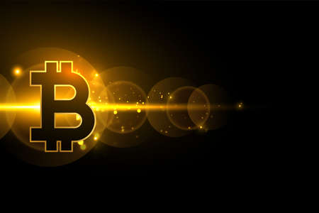 shiny digital bitcoin currency glowing backgroundのイラスト素材