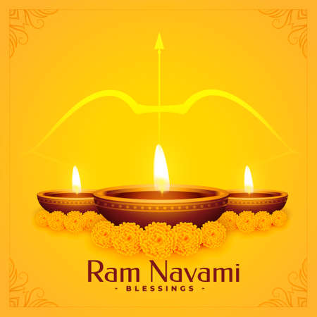 shree ram navami blessings background designのイラスト素材