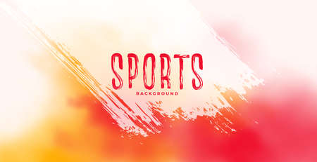 abstract sports background with red and yellow smoke cloudのイラスト素材