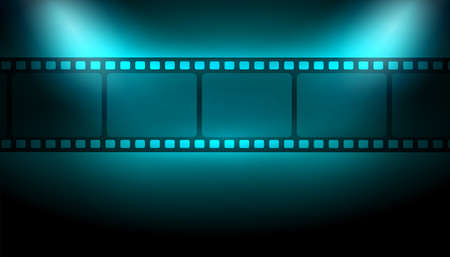 film strip background with focus lightsのイラスト素材