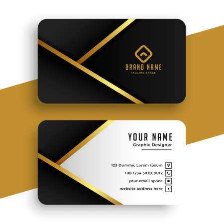 modern golden business card designのイラスト素材