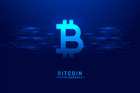 digital bitcoin cryptocurrency technology backgroundのイラスト素材