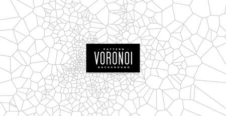 abstract voronoi lines mesh pattern backgroundのイラスト素材
