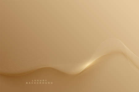 golden smooth lines shiny backgroundのイラスト素材