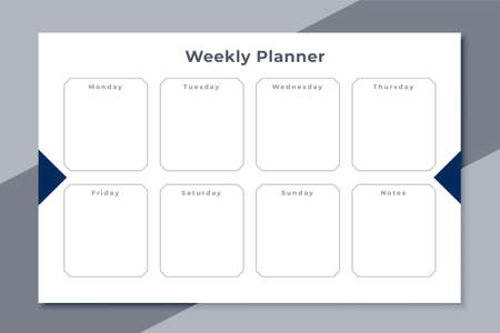 weekly planner to do list template designのイラスト素材