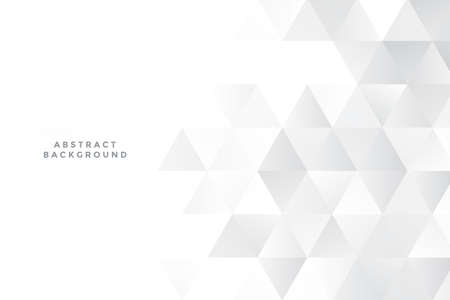 white triangles background with text spaceのイラスト素材