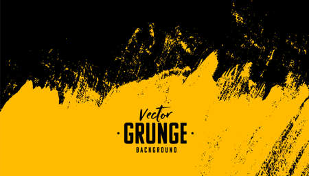 black and yellow abstract dirty grunge backgroundのイラスト素材
