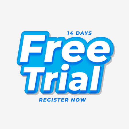 14 days free trial background designのイラスト素材