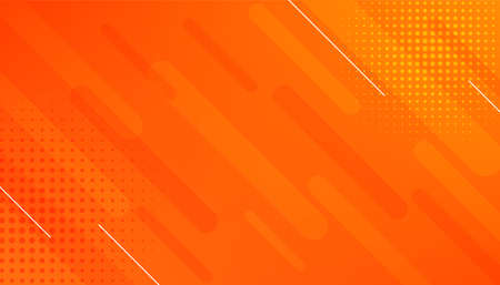 abstract orange background with lines and halftone effectのイラスト素材