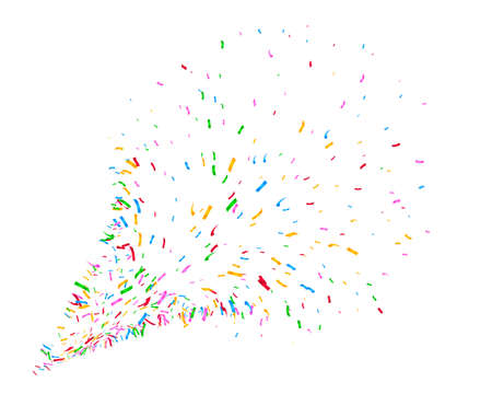colorful confetti explosion background designのイラスト素材