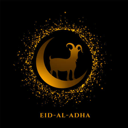 eparkling eid al adha bakrid festival greetingのイラスト素材