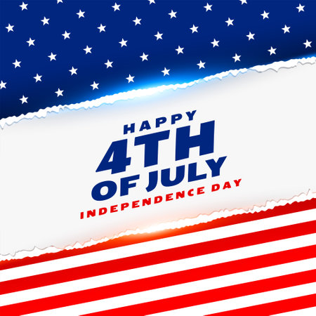happy fourth of july american independence day backgroundのイラスト素材