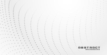 elegant white background with particle dotsのイラスト素材