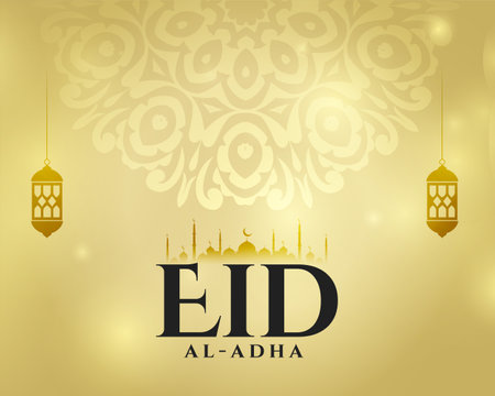 islamic decoration style eid al adha card designのイラスト素材