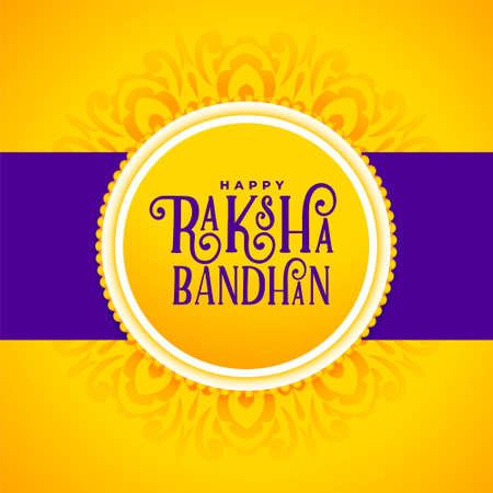 raksha bandhan background in yellow theme colorのイラスト素材