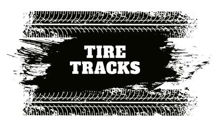 abstract tire track grunge texture backgroundのイラスト素材