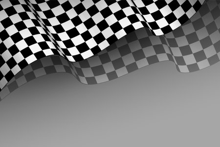 realistic racing flag 3d style backgroundのイラスト素材