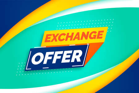 modern exchange offer background designのイラスト素材