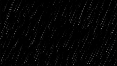 rainfall drops on black backgroundのイラスト素材
