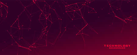 red banner with network wire meshのイラスト素材