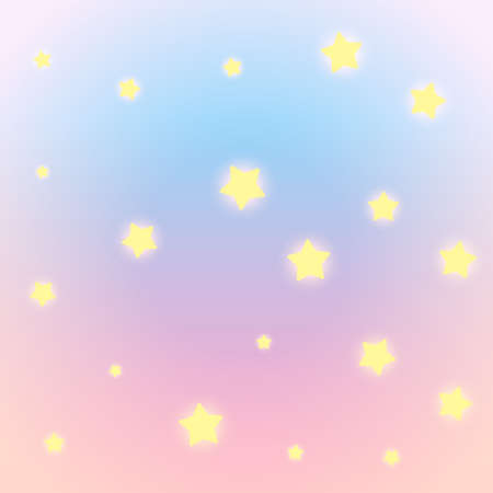 colorful background with glowing starsのイラスト素材