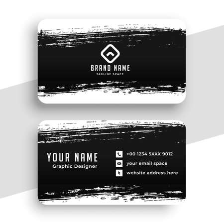 abstract grunge business card templateのイラスト素材