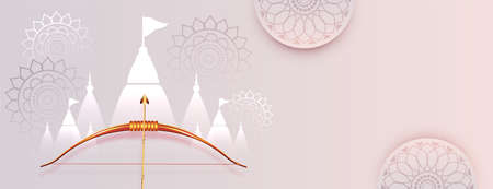 elegant dussehra festival banner design