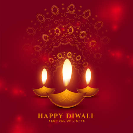 beautiful happy diwali image wishes card designのイラスト素材