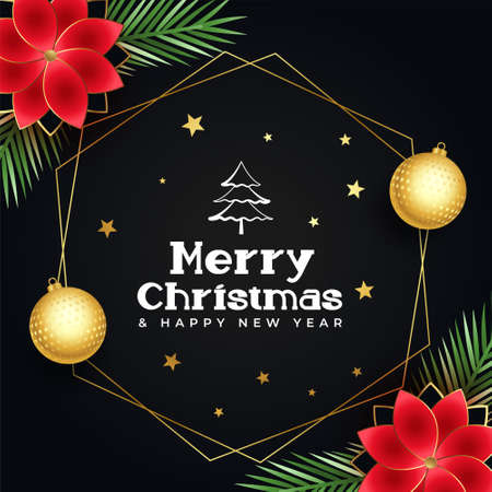 decorative merry christmas greeting card designのイラスト素材