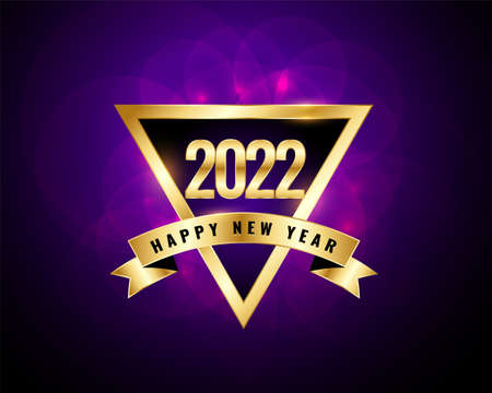 premium golden 2022 happy new year holiday background