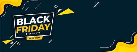 memphis style black friday sale shopping bannerのイラスト素材