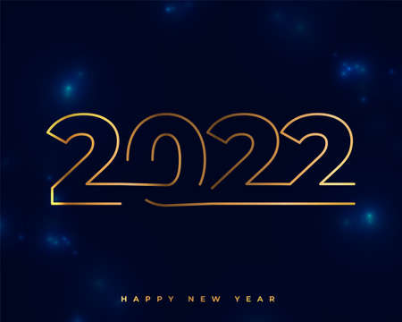 2022 line style premium new year design