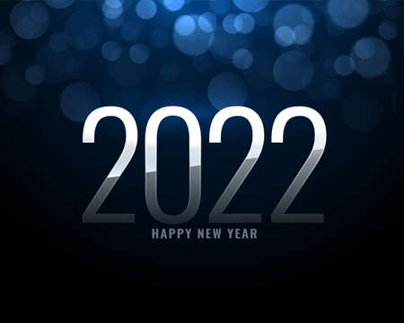 2022 happy new year bokeh background designのイラスト素材