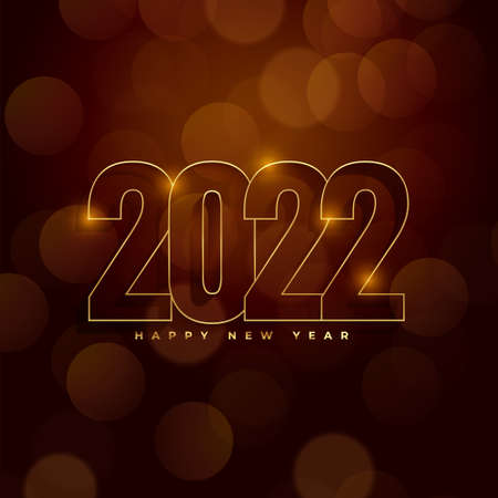 2022 new year celebration bokeh backgroundのイラスト素材