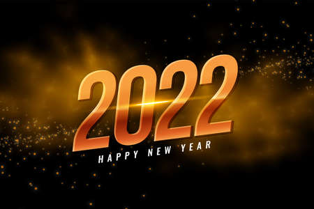 2022 new year party flyer with smoke cloud