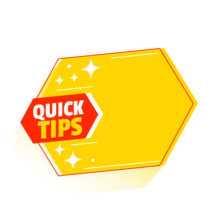 Quick helpful tips advice on white backgroundのイラスト素材